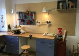 Werkstatt für Holz, Ton, Filz, Stoff und Peddigrohr-Arbeiten